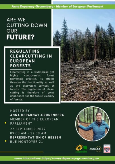 Study Presentation: „Are we cutting down our future? – Regulating Clear Cutting in European Forests“ – 27 September 2022 – 9.00- 12.00h